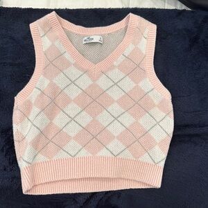 Hollister Pink V-Neck Sweater